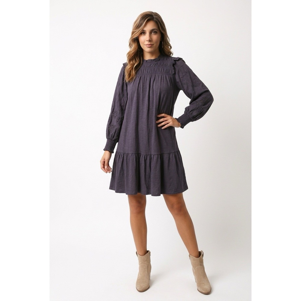 Matilda Jane Good Hart Sweetwater Eyelet Dusty Purple Dress